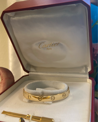 Cartier Love Bracelet 18KT Yellow Gold Size 17