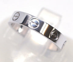 Cartier Mini Love Ring 18KT White Gold #52/ US6