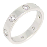 Cartier 8P Full Diamond Mini Wedding Love Ring 18KT White Gold #50/ 5
