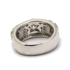 CHANEL Diamond-Paved 3 Symbol 18KT White Gold Ring