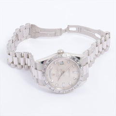 Rolex Platinum Pt950 Diamond Baguette Day Date 43mm Watch
