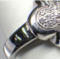 Van Cleef & Arpels VCA Diamond Pure Alhambra Ring Sz 5.5