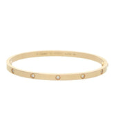 Cartier 10 Diamond 18KT Rose Gold Small/ Thin Love Bracelet
