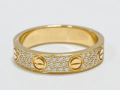Cartier Diamond-Paved Wedding Love Ring, Size #49
