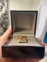 Bvlgari 18KT Rose Gold Parentesi Ring Size #50/ US 5