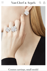 Van Cleef & Arpels Cosmos Diamond Earrings Clips