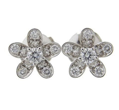 Van Cleef & ArpelsSocrate Diamond 18KT White Gold Earrings