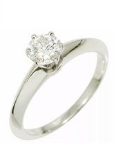Tiffany & Co. .50ct Diamond Solitaire Wedding/ Engagement PT950 Ring Sz 6
