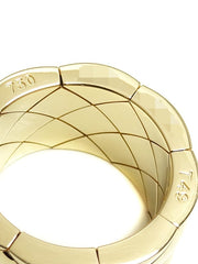 CHANEL Wide 18KT Yellow Gold Woven Ring Size 4.75