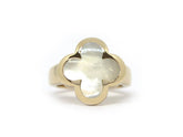 Van Cleef & Arpels Mother of Pearl Pure Alhambra 18Kt Yellow Gold Ring