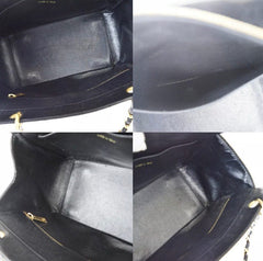 CHANEL Petite Black Caviar Shopping Tote Timeless Handbag