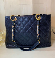 CHANEL GST Grand Shopper Tote Black Caviar Leather GHW Bag