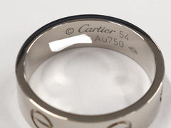 Cartier Love 18KT White Gold Ring #54 / US 6.5