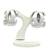 Cartier Penelope Double C 18KT White Infamous Gold Earrings