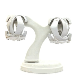 Cartier Penelope Double C 18KT White Infamous Gold Earrings