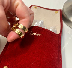 Cartier Love Earrings 18KT Yellow Gold Full Size