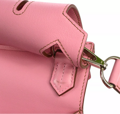 Hermes Jypsiere 28 Pink Veau Swift Leather Handbag