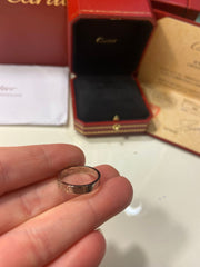 Cartier Mini Love Ring 18KT White Gold #50 / US 5