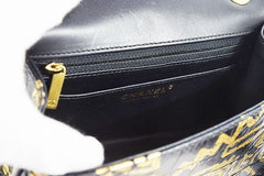 CHANEL Gold Graffiti Crocodile Embossed Mini 2.55 Reissue Classic Flap Bag