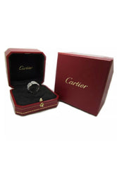 Cartier Tank Francaise Full Diamond 18KT White Gold Ring #49