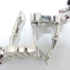 Rare Cartier Du Dragon Diamond Ruby Onyx Dangle Earrings