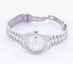 Rolex Ice Blue Diamond Dial Platinum Pt950 36mm Men’s Watch