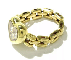 Chopard Happy Diamond 18KT Yellow Gold Ring Size 5