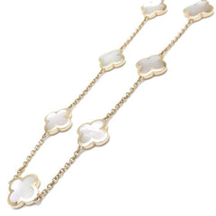 Van Cleef & Arpels Pure Alhambra Mother of Pearl 9 Motif Necklace
