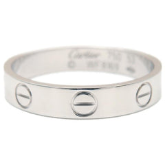 Cartier Mini Wedding Love Ring 18KT White Gold #53/ US 6 1/4