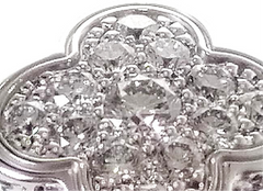 Van Cleef & Arpels Diamond Paved Pure Alhambra 16 Motif Long Necklace