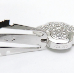 Van Cleef & Arpels Pure Alhambra Diamond Paved 18KT Gold Bracelet