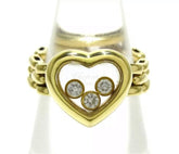 Chopard Happy Diamond 18KT Yellow Gold Ring Size 5