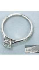 Auth Cartier .40 Diamond Wedding / Engagement Ring US 5