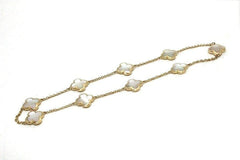 Van Cleef & Arpels Pure Alhambra Mother of Pearl 9 Motif Necklace