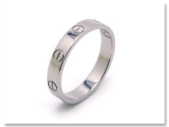 Cartier Mini Wedding Love Ring 18KT White Gold #55