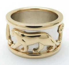 Cartier Walking Panthere 18KT Yellow & White Gold Ring