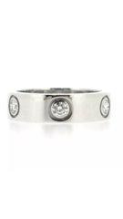Cartier Full 6 Diamond Love Ring Sz 5.25