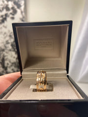 Bvlgari 18KT Rose Gold Parentesi Ring Size #50/ US 5