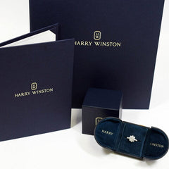 Harry Winston GIA Certified Sunflower Platinum Ring Size #54/ US 6.5
