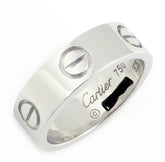 Cartier 18KT White Gold Love Ring #50/ US 5
