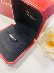 Cartier Mini / Wedding Love Ring 18KT White Gold #55/ US 7
