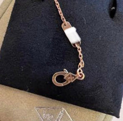 Van Cleef & Arpels Diamond-Paved Rose Gold Vintage Alhambra Necklace