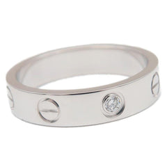 Cartier 1P Diamond 18KT Gold Mini Love Ring