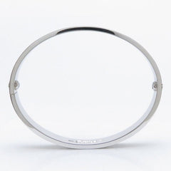 Cartier 18KT White Gold Love Bracelet Size 17 w/ Cert