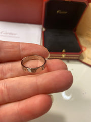 Cartier Mini Love Ring 18KT White Gold #50 / US 5