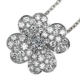 Van Cleef & Arpels Cosmos Diamond 18KT White Gold Necklace