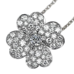 Van Cleef & Arpels Cosmos Diamond 18KT White Gold Necklace