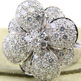 Van Cleef & Arpels VCA Diamond Cosmos Flower High-Jewelry 18KT Gold Ring