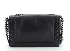 CHANEL Le Boy EnChained Back Lambskin Handbag