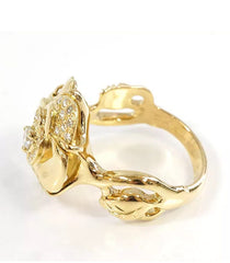 CHANEL Camellia 18KT Gold Precieux Diamond Ring